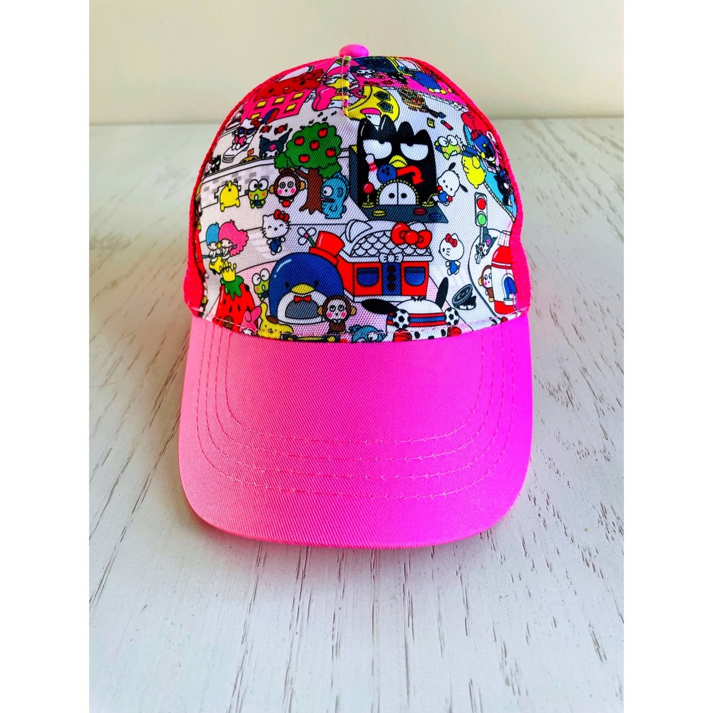 Hello Kitty and Friends Trucker Hat Pink Mesh Cap Cartoon Character